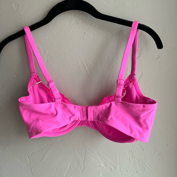 💖SKIMS FITS EVERYBODY LACE UNLINED DEMI BRA TAFFY TONAL MULTI 34DD - Picture 5 of 5